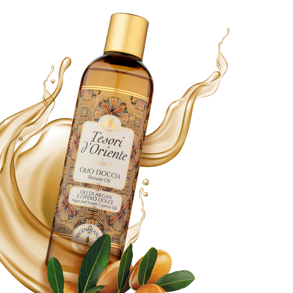 Shower Oil with Argan and Cyperus – Tesori d'Oriente USA